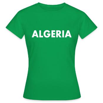 Algerien - Frauen T-Shirt - Kelly Green - Vorne - AI Model Female 172 dark (172cm)