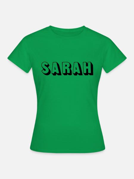 Name - Sarah - Frauen T-Shirt - Kelly Green