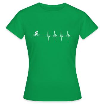 La bouée de sauvetage du cycliste - T-shirt Femme - vert - Devant - AI Model Female 172 dark (172cm)