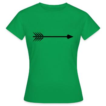 Arrow - Women's T-Shirt - kelly green - Front - AI Model Female 172 dark (172cm)