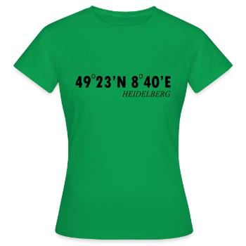 Mannheim Monnem Mannheimat - Frauen T-Shirt - Kelly Green - Vorne - AI Model Female 172 dark (172cm)