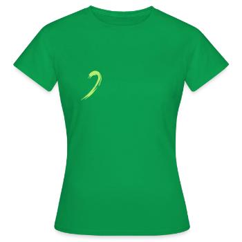 geschwungener Schweif | Vector-Graphic - Frauen T-Shirt - Kelly Green - Vorne - AI Model Female 172 dark (172cm)