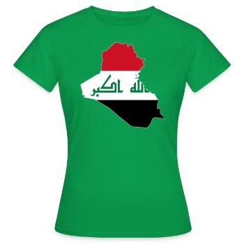Irak - T-shirt Femme - vert - Devant - AI Model Female 172 dark (172cm)