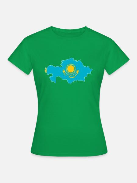 Kazakhstan - Women's T-Shirt - kelly green