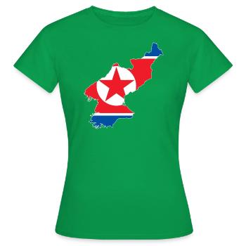 Corée du Nord - T-shirt Femme - vert - Devant - AI Model Female 172 dark (172cm)
