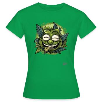 Le gobelin de la forêt toujours ivre - T-shirt Femme - vert - Devant - AI Model Female 172 dark (172cm)