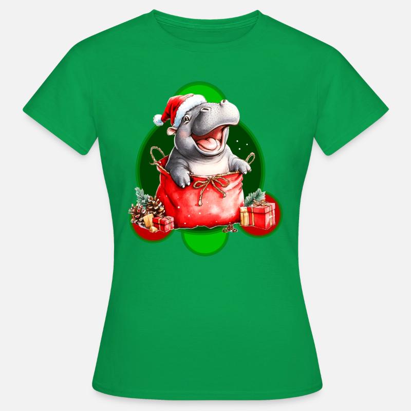 Juleflodhest - Dame-T-shirt - kelly grøn
