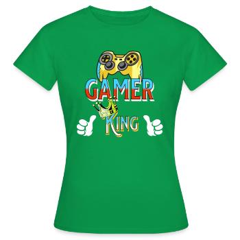Roi joueur - T-shirt Femme - vert - Devant - AI Model Female 172 dark (172cm)