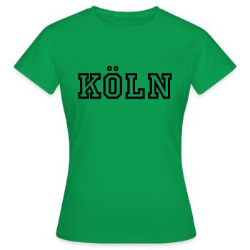 Köln - Frauen T-Shirt - Kelly Green - Vorne - AI Model Female 172 dark (172cm)