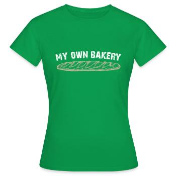 Ma propre boulangerie - faire cuire mon propre pain - T-shirt Femme - vert - Devant - AI Model Female 172 dark (172cm)