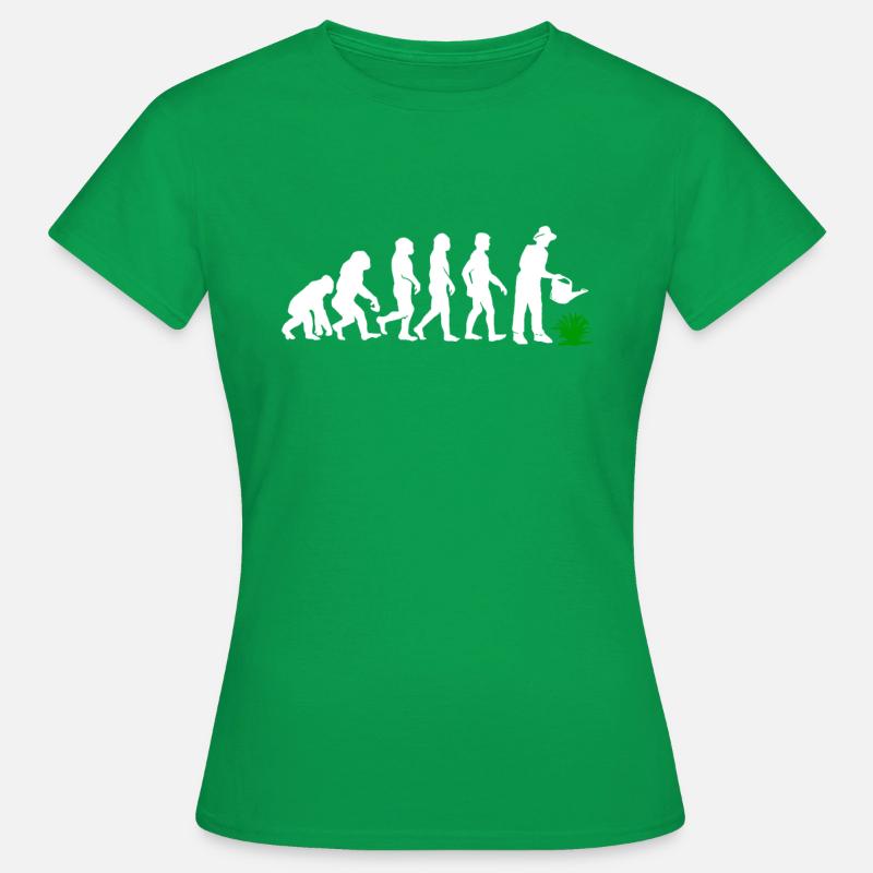Evolution Gärtner Garten - Frauen T-Shirt - Kelly Green