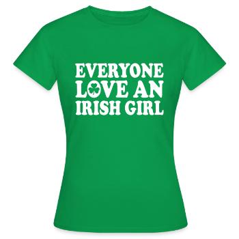 Everyone loves an irish girl - T-shirt Femme - vert - Devant - AI Model Female 172 dark (172cm)