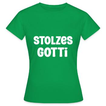 Stolzes Gotti Bestes Gotti Patentante Schweiz - Frauen T-Shirt - Kelly Green - Vorne - AI Model Female 172 dark (172cm)