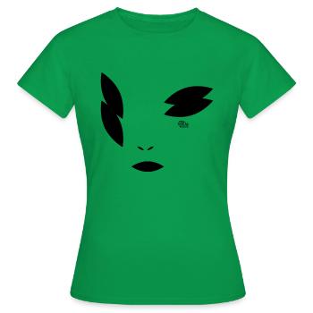 Gottesanbeterin - Frauen T-Shirt - Kelly Green - Vorne - AI Model Female 172 dark (172cm)