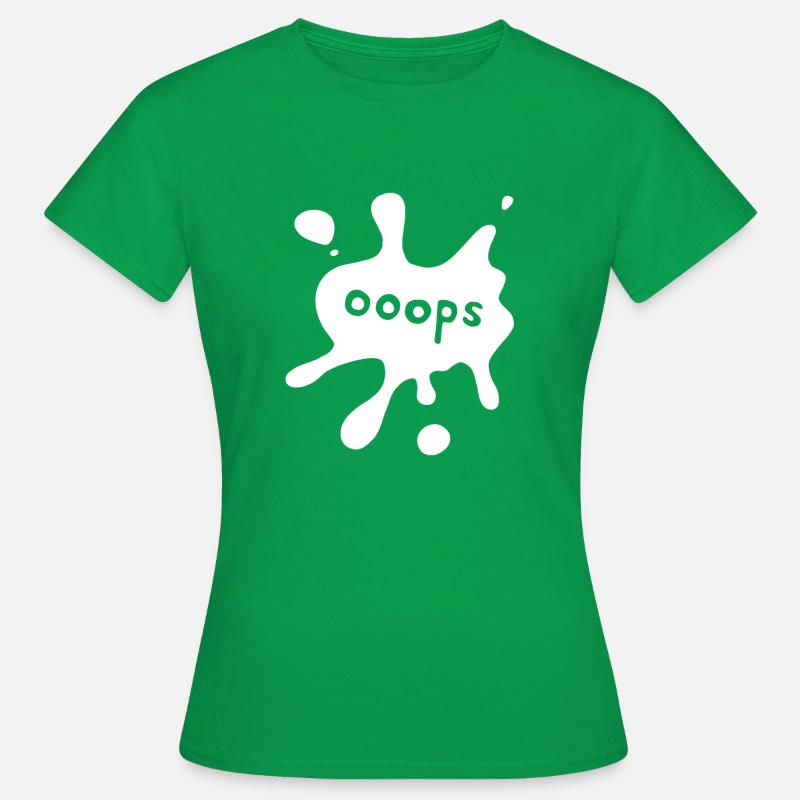 Spot ooops white - Women's T-Shirt - kelly green