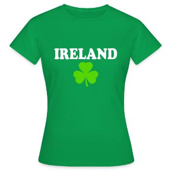 Trèfle d’Irlande - T-shirt Femme - vert - Devant - AI Model Female 172 dark (172cm)