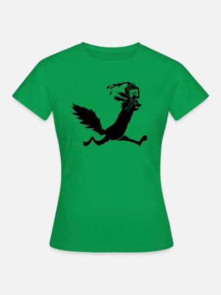 Eichhörnchen Tusche - Frauen T-Shirt - Kelly Green