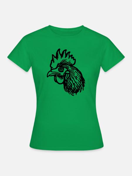 Huhn Hühnerstall - Frauen T-Shirt - Kelly Green