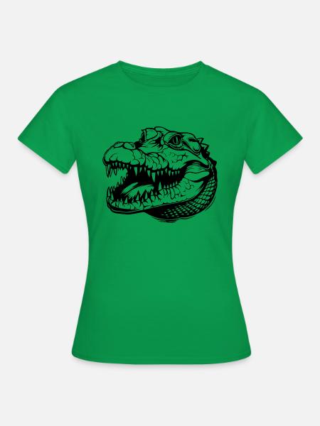 Krokodil Alligator - Frauen T-Shirt - Kelly Green