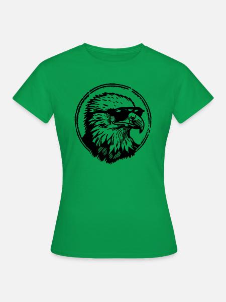 Adler Adlerkopf - Frauen T-Shirt - Kelly Green