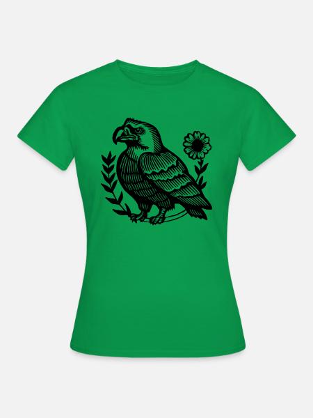 Adler Adlerkopf - Frauen T-Shirt - Kelly Green