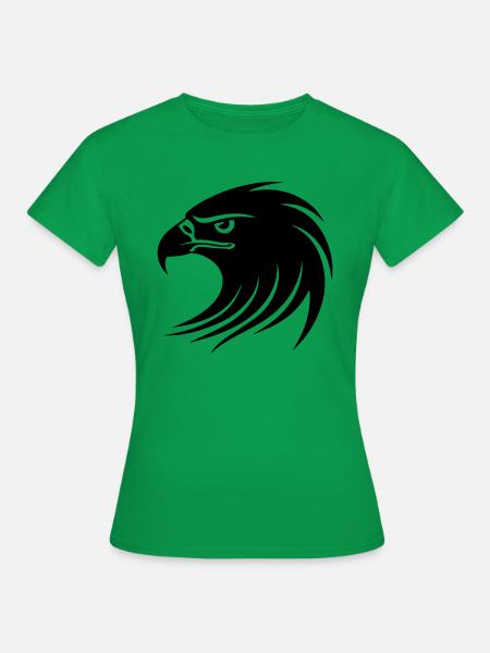 Adler Adlerkopf - Frauen T-Shirt - Kelly Green