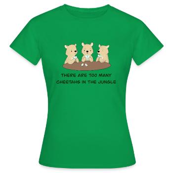 Jungle Poker - T-shirt Femme - vert - Devant - AI Model Female 172 dark (172cm)