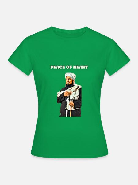 FRIEDEN DES HERZENS - Frauen T-Shirt - Kelly Green