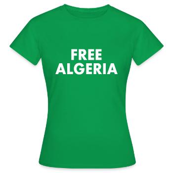 Algerien - Frauen T-Shirt - Kelly Green - Vorne - AI Model Female 172 dark (172cm)