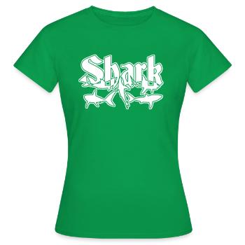 Shark - Shark - Shark Attack - Shark Attack - Women's T-Shirt - kelly green - Front - AI Model Female 172 dark (172cm)