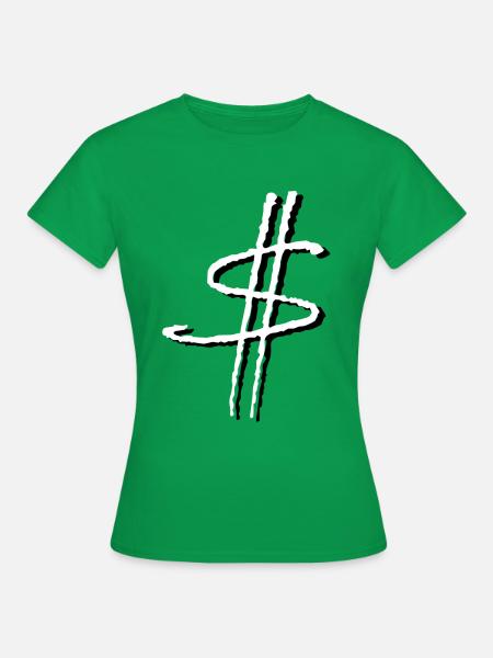 $ Bargeld Geld Geld - Frauen T-Shirt - Kelly Green