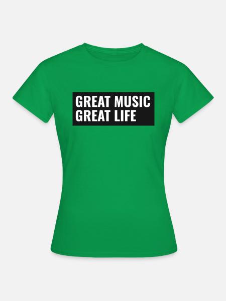 Großartige Musik - Frauen T-Shirt - Kelly Green