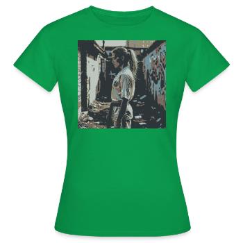 Focus - Streetfight - Women's T-Shirt - kelly green - Front - AI Model Female 172 dark (172cm)