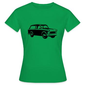  Trabi 601 Kombi - Frauen T-Shirt - Kelly Green - Vorne - AI Model Female 172 dark (172cm)