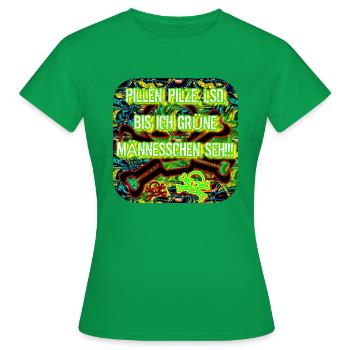 PILULES, CHAMPIGNONS, LSD.... - T-shirt Femme - vert - Devant - AI Model Female 172 dark (172cm)