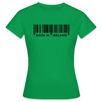 Made in Ireland - Women's T-Shirt - kelly green - Front - AI Model Female 172 dark (172cm)