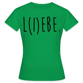 Aime vivre la liberté - T-shirt Femme - vert - Devant - AI Model Female 172 dark (172cm)
