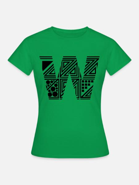 lettre W - T-shirt Femme - vert