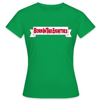 Geboren in den Achtzigern - Frauen T-Shirt - Kelly Green - Vorne - AI Model Female 172 dark (172cm)