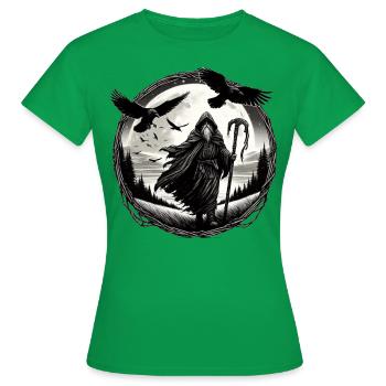 Wotan - Frauen T-Shirt - Kelly Green - Vorne - AI Model Female 172 dark (172cm)
