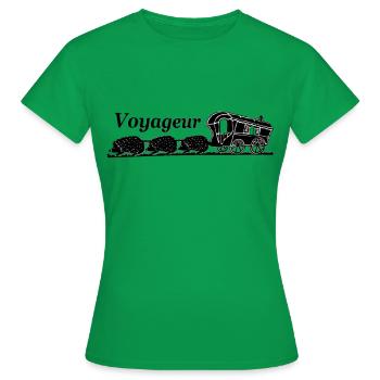 Niglo roulotte - T-shirt Femme - vert - Devant - AI Model Female 172 dark (172cm)