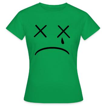 visage triste - T-shirt Femme - vert - Devant - AI Model Female 172 dark (172cm)