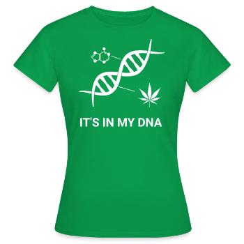 ADN des feuilles de cannabis - T-shirt Femme - vert - Devant - AI Model Female 172 dark (172cm)