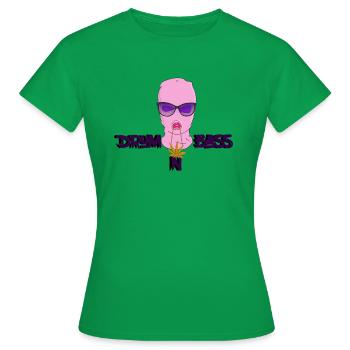 Drum'n'bass Girl D'n'B DNB Hard Weed Jungle Music - Frauen T-Shirt - Kelly Green - Vorne - AI Model Female 172 dark (172cm)