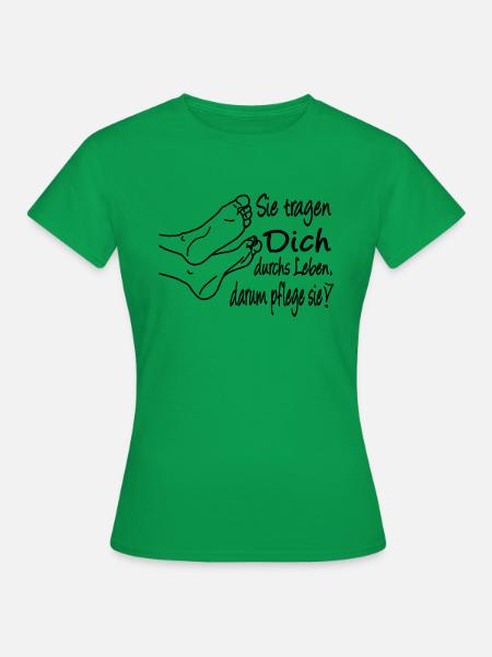Fußpflege - Frauen T-Shirt - Kelly Green