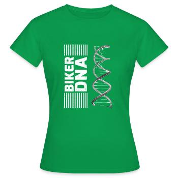 Fahradfahrer DNA Kette Speichen - Frauen T-Shirt - Kelly Green - Vorne - AI Model Female 172 dark (172cm)