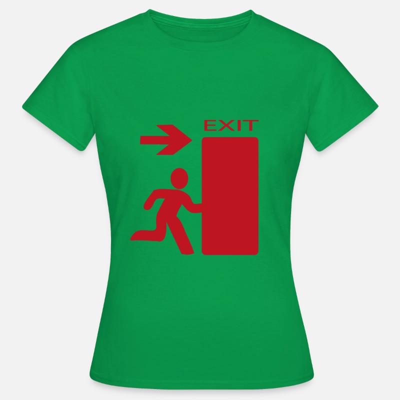 Exit - Women's T-Shirt - kelly green