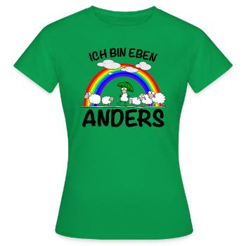 Anders sein Einzigartig - Frauen T-Shirt - Kelly Green - Vorne - AI Model Female 172 dark (172cm)