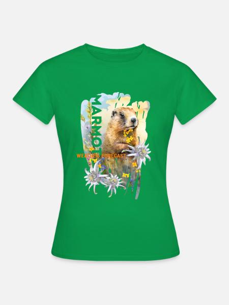 Murmeltier-Vorhersage - Frauen T-Shirt - Kelly Green