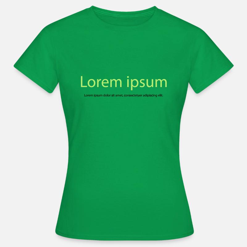Lorem impsum design - Women's T-Shirt - kelly green